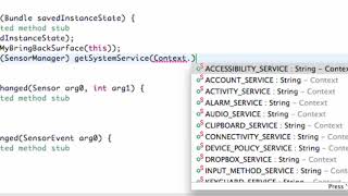 Android Developing Applications Tutorial 126 Setting up Sensor Manager