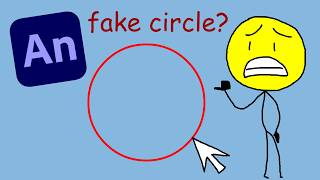 Adobe Animate's circles aren't real circles.