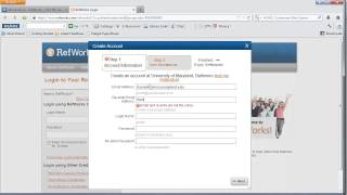 RefWorks: Creating An Account