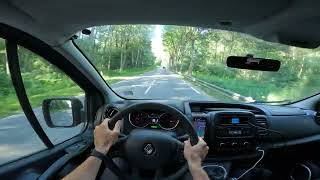 Driving in french countryside in direction of Annecy. Renault Trafic. POV. Summer. 4k60