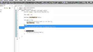 Beginners Java, Lesson 6, Simple if statements and boolean variables