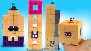 DIY Numberblocks 26 to 29 Using SnapCubes || Keith's Toy Box
