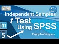 How to do an Independent Samples t Test in SPSS (11-5)