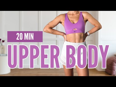 UPPER BODY WORKOUT (back, shoulders & arms workout // 20 Minutes (with weights)