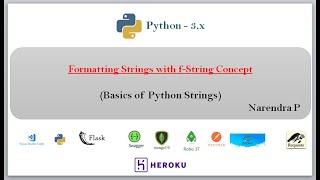 Formatting Strings with f-string | f string of python | video-21