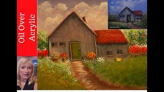 How to Turn your Acrylic Paintings into Oil Paintings, So easy...