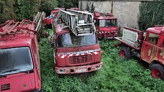 Old abandoned fire trucks - Urbex