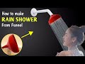 cara membuat shower dari corong minyak | how to make rain shower from oil funnel @umarchannel1982