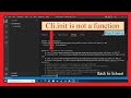 How to Fix 'TypeError: cli.init is Not a Function' – Easy Solution for Developers!