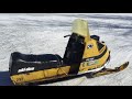 the 1970 ski doo tnt with its new motor