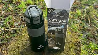 Unboxing Survivo® Outdoor Wasserfilter-Flasche! 📦🌿 | Entdecke die Innovation!