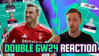 FPL DOUBLE GW24 REACTION I ASSISTANT MANAGER \u0026 TRIPLE CAPTAIN HAULS 🔥 I Fantasy Premier League 24/25