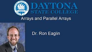 EGN3214 Lecture 2 - Arrays and Parallel Arrays