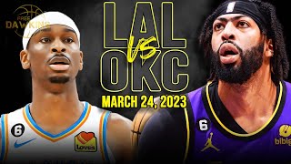 Los Angeles Lakers vs OKC Thunder Full Game Highlights | March 24, 2023 | FreeDawkins
