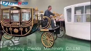 Electric royal carriage luxury royal cart wedding horse carriages for sale