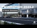 Learn How To Create Stunning Exterior Renders With Twinmotion 2023.2 Using Path Tracer - Tutorial