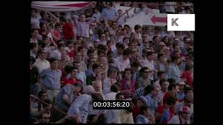 1970s Spain, Excited Football Fans, Sports Crowds, 35mm