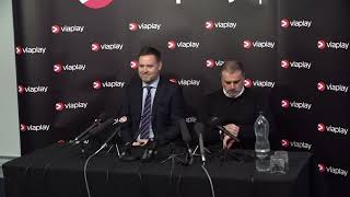 Michael Beale and Ange Postecoglou press conference | Rangers v Celtic | Viaplay Cup Final