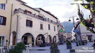 castel di Sangro city ( italy ) beautiful scene