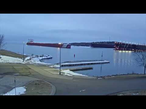 Edgar B Speer Arrived Two Harbors 03/26/2018 - YouTube