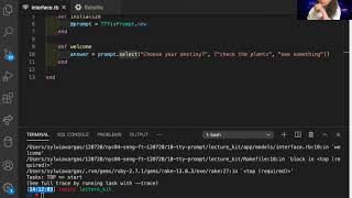 tty-prompt setup: Welcome