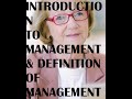 Introduction to #Management and Definition  of Management