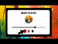 Music Player Using HTML, CSS, and JavaScript.