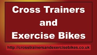 cross trainers and exercise bikes   low impact home workout machines