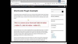 WORDPRESS SHORTCODE PLUGIN FROM SCRATCH