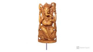 RDK® Original Sandalwood Lord Ganesh Idol