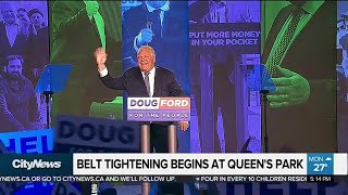 Belt tightening begins at Queen's Park