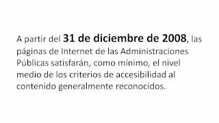 Accesibilidad web: Legislación en España