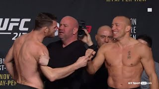 UFC 217 weigh-ins and face-offs: Bisping v GSP