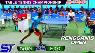 EDO OYUDA 🆚 FAHRI OYUDA  TABLE TENNIS CHAMPIONSHIP RENGGANIS OPEN 2024  탁구 卓球  乒乓