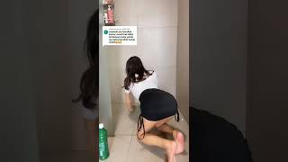 bersihin kamar mandi #viral #tiktokviral #tiktokvideo #bigo #jilbab