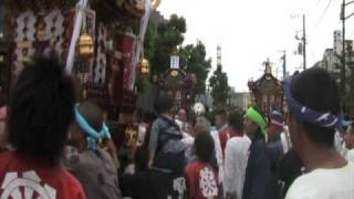 平成２１年濱降祭　帰路　寒川神社御旅所祭