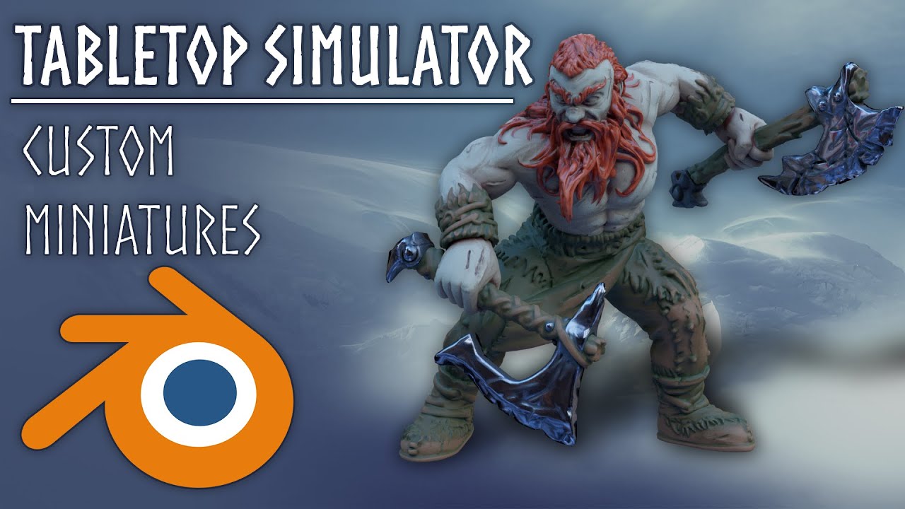 Tabletop Simulator Custom Miniature Blender Tutorial Youtube