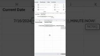 Easily Get Current Date and Time in Excel #shorts #excel #exceltutorial