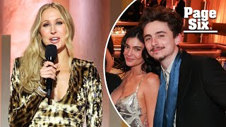 Nikki Glaser mocks Timothée Chalamet in front of girlfriend Kylie Jenner at Golden Globes 2025