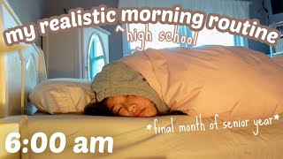 MY REALISTIC HIGH SCHOOL MORNING ROUTINE!  *senior edition*