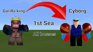 Killing every boss in first sea (Roblox blox fruit)