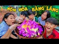 Thái Chuối Thử Thách Làm Mâm Nộm Hoa Bằng Lăng Chiêu Đãi Trẻ Trâu