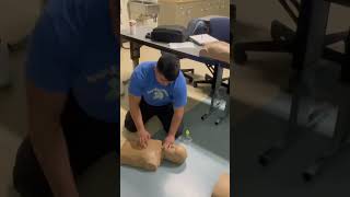 AHA CPR/BLS!#cpr #cprtraining #cprogramming #cprcertified #cprsaveslives #cprsenscience #emt