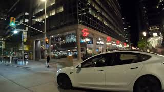 Walking Streets of Ottawa I Sparks Street Night Walking Tour  4K