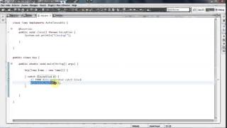 Part 40: Java 7 Try With Resources