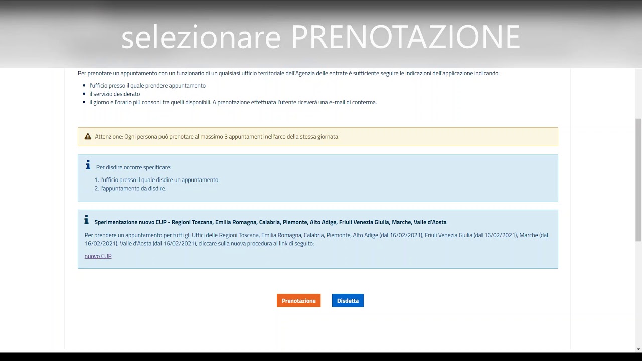 Prenotare Appuntamento Agenzia Delle Entrate - YouTube