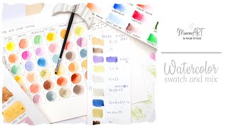 Watercolor swatch and relax - ideas when not inspired