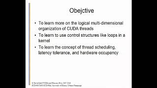 Lecture #3 - Kernel Based - Data Parallel Execution Model