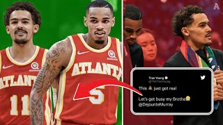 Trae Young Posted THIS After Dejounte Murray Was Traded To Hawks