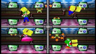 Mario Party 3 Free For All Mini Games | Mario Vs Luigi Vs Peach Vs Yoshi | Master Difficulty